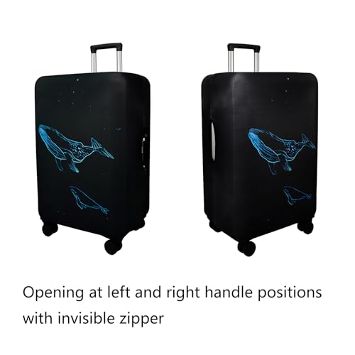 Image of WUJIAONIAO Travel Luggage Cover Baggage Suitcase Cover Protector Skins 18-32 Inch, dolphin, S (for 18--20 inch luggage), Fashion
