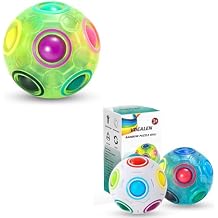 Vdealen Magic Rainbow Puzzle Ball, Fidget Ball Puzzle Brain Teaser Fidget Toy