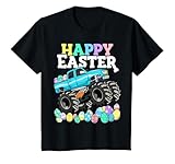 Boys Happy Easter Monster Truck Easter Eggs Toddler T-Shirt
