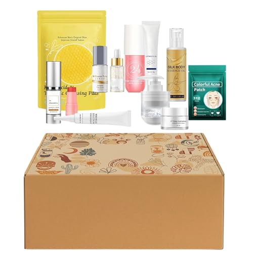 ETUCYNG Kit De Cuidado Facial,Set De Limpieza Estrechante E Hidratante Para Rostro,Productos de Cuidado de Piel Nutritivos para Mujer Esposa Novia Mamá | Detalles para Fiestas y Navidad