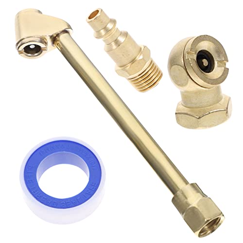 GAROZATION Luftkompressor Aufsatz Set Teilig Messing Schnellkupplung Reifenfüller Adapter Schlauch Zubehör für Auto Motorrad Industrielle Anwendung