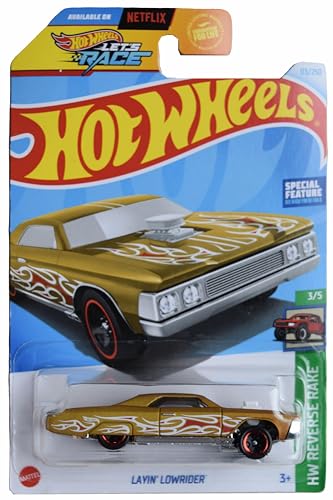 Hot Wheels Layin Lowrider 1:64 Metal Gold miniatura 1