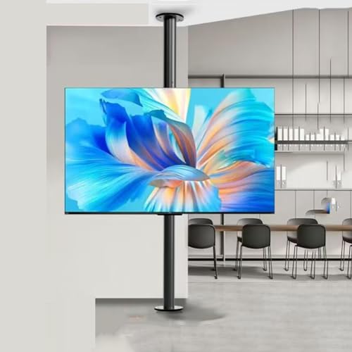 Meuble TV pivotant suspendu et support de plafond rotatif 360