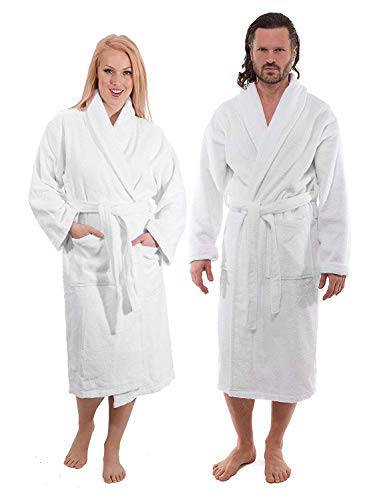 Luxury Terry Cloth Bathrobe - Premium Hotel Robes Made with 100% Turkish Cotton
