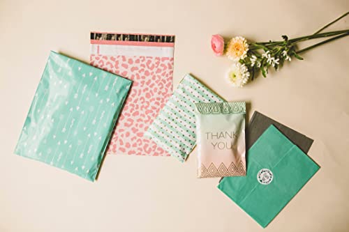Image of Inspired Mailers - Poly Mailers 6x9-100 Pack - Rose Gold Cheetah Mailers - Package Envelopes - Mailers Poly Bags - Cute Packaging Bags for Shipping - Poly Mailer 6x9 - Shipping Bag