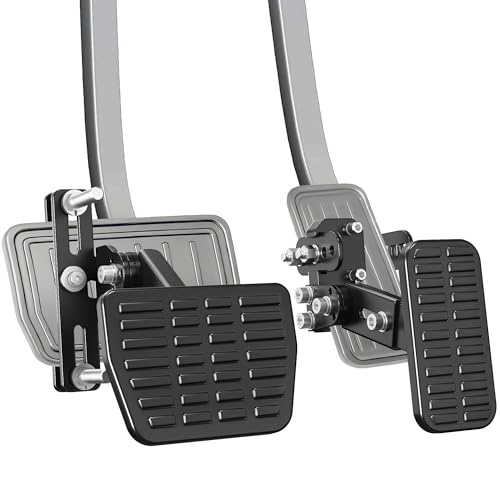 OceanicEcho Gas and Brake Pedal Extenders for Short Drivers | Fits Cars Go Kart Ride-On Toys | Adjustable Length & Angle for Auto Vehicles Brake & Accelerator Pedals (Sport)