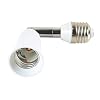 ELECTOP Light Socket Extender 90 Degree Bending E27 to E27 Bulb Base Lamp Holder 180 Degree Adjustable Adapter
