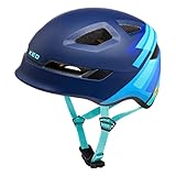 ked kinderhelm 49-55 K-FIT KED Unisex Jugend POP Fahrradhelm, Blue, M (52-56cm)