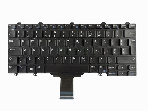 Clavier de rechange Dell E5250 E7250 E5270 non rétroéclairé touches solides format UK Qwerty - 3