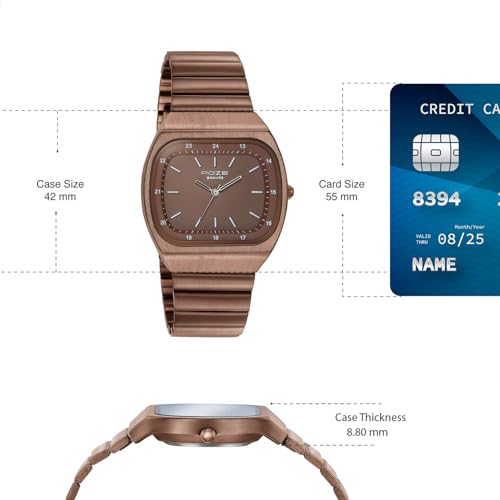Image of Sonata Poze 9 with Quartz Analog with SS Sheet Metal Strap Watch for Unisex