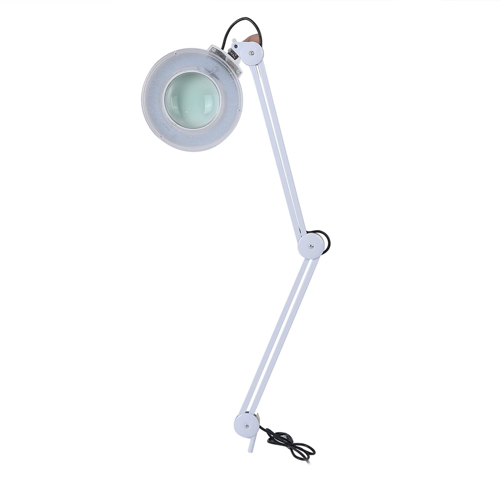 Ausla Lámpara De Lupa De Pie, Lámpara De Lupa De Piso Blanca 220-240V De Pie Para Spa Para Uñas Para Tatuajes