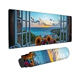 【GRAND TAPIS DE SOURIS ÉTENDU】: Mesurant 600x300x3mm (60x30cm), ce pad de souris étendu offre beaucoup d'espace pour votre souris et votre clavier, créant un espace de travail unifié et sans encombrement qui améliore à la fois la productivité et les performances de jeu.