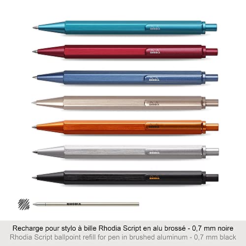Recarga Bolígrafo Rhodia scRipt Negro 0.7 mm miniatura 2