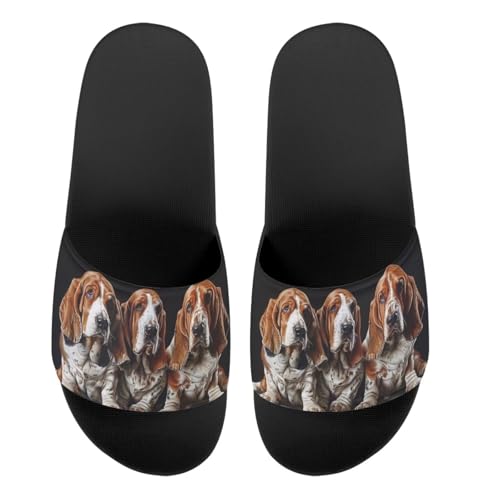 Baxinh Basset Hound Printed Slide Sandals Lightweight...