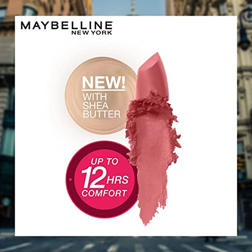 Image of Maybelline New York Matte Lipstick, Intense Colour, Moisturised Lips, Color Sensational Creamy Matte, 806 Indipink Night, 3.9g