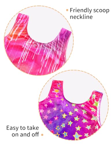 Image of 2 Pack Leotard for Girls Gymnastics Sparkly Sleeveless Unitards