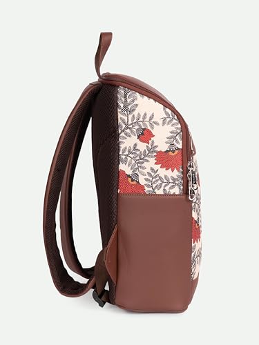 Image of ZOUK Amalia Unisex Vegan Leather Laptop Backpack (Large) | Stylish Office & Travel Backpack for Men & Women | Fits 15-inch Laptop |