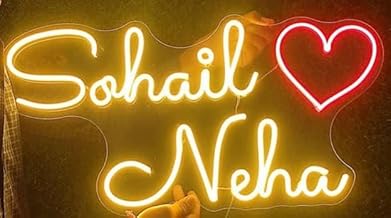 The Seven Colours Customized Neon Sign | Unique LED Wall Light for Personalized Decor | Led Neon Light Sign for Restaurants, Bars, Salons, Boutiques