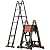YHKJLYH Ladders, Home Extension Ladder, Outdoor Roof Telesladders, Engineestaircase Ladders?Alumitelesextension Ladder 330Lb Capacity Multi-Purpose a Frame Telescoping Ladder (Size: 7M/23FT