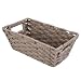Whitmor Split Rattique Small Shelf Tote-Gray Wash