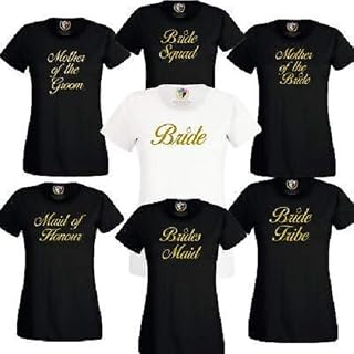 Gold Hen Party T-Shirts PERSONALISED