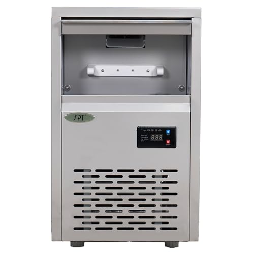Image of SPT SZB-42 88-lb Automatic Flake Ice Maker in Stainless Steel with Inline Water Filter