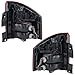 Pair LED Tail Lights Assembly Compatible With Jeep Compass 2014 2015 2016 2017 Rear Brake Lamps With Bulb Left&Right Side
