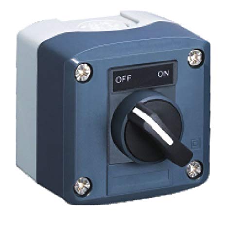 Jgzwlkj Drehschalter wasserdichte Steuerkastenwahlschalter-Station Drehschalter-Knopfschalter 2-Position-Standardgriff Sal (LA68H XAL) -D132 (Color : 2 Fixed Position, Size : 1NC) Cover