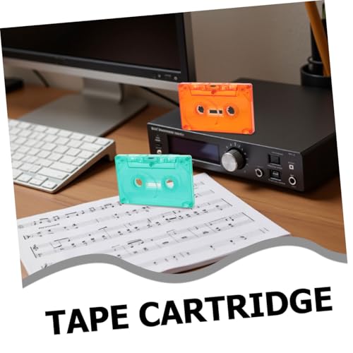 Cintas de casete retro de audio virgen con carcasas transparentes de almacenamiento para grabaciones 4