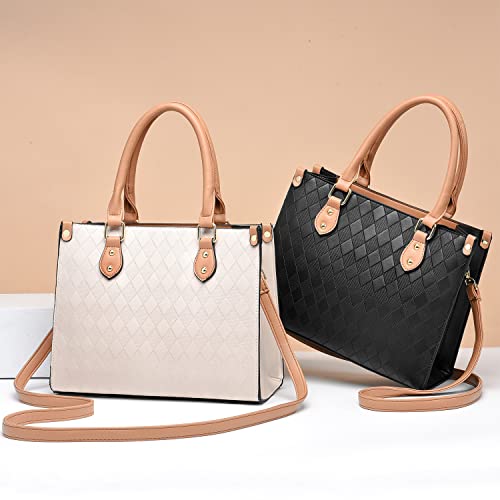 Women's Top Handle Satchel Tote Bag by BAIKELI