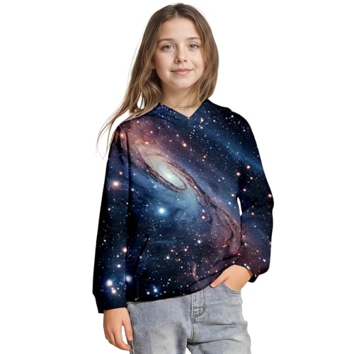 Sweat à capuche galaxie idéal pour le collège et les loisirs