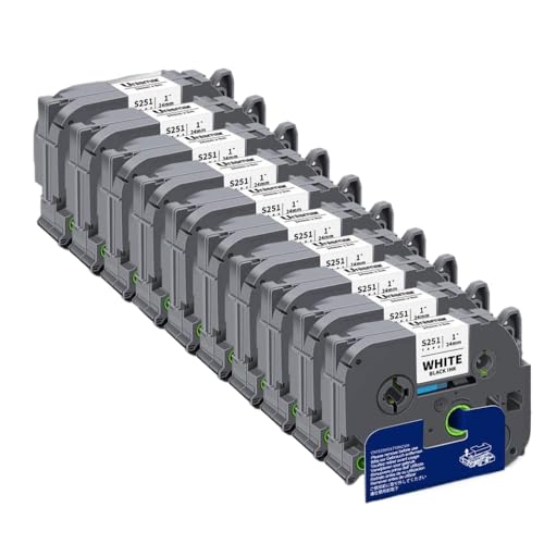 10pk 24mmxe[vTZES651 TZES251 TZES151x[J[}Vƌ݊̂鋭͂Ȑڒ(Black on White)