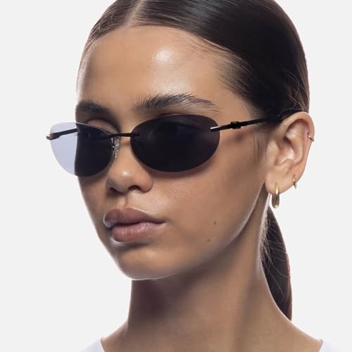 Small Oval Frame Sunglasses for Women Luxury Vintage Round Rimless Male Personality Fashion2