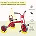 Preschool Kids Tricycles for 5-7 Year olds, Durable Pedal Trike for Boy Girl, Sturdy Metal Frame, Solid Rubber Tires, Ideal Daycare Kindergarten Joyride & Elementary Outdoor Playground Equipment