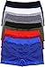 ToBeInStyle Boy’s Pack of 6 Seamless Boxer Briefs - Simple Thin Stripes - Medium