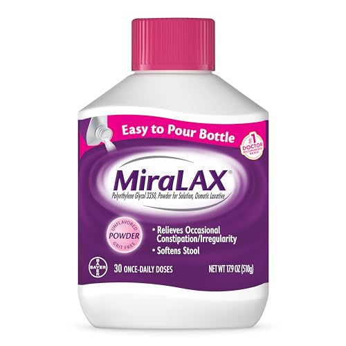 MiraLAX Laxative Powder, Gentle Constipation Relief, PEG 335...