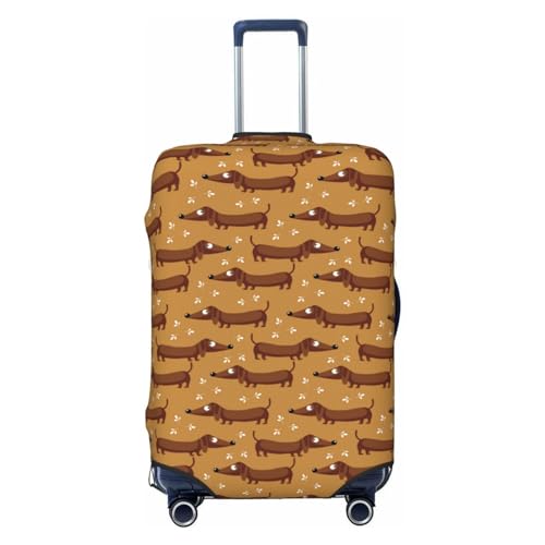 Travel Luggage Cover - Dachshund Dog Puppy No.1051 Washable Suitcase Covers Protector Fits 18-32 Inch Luggage