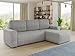 Sofnet Ecksofa Roma L mit Schlaffunktion und Bettkasten - Cord Stoff - L-Form Couch, Polstersofa, Schlafsofa, Sofagarnitur - Ottomane Universal (Grau (Poso 110))