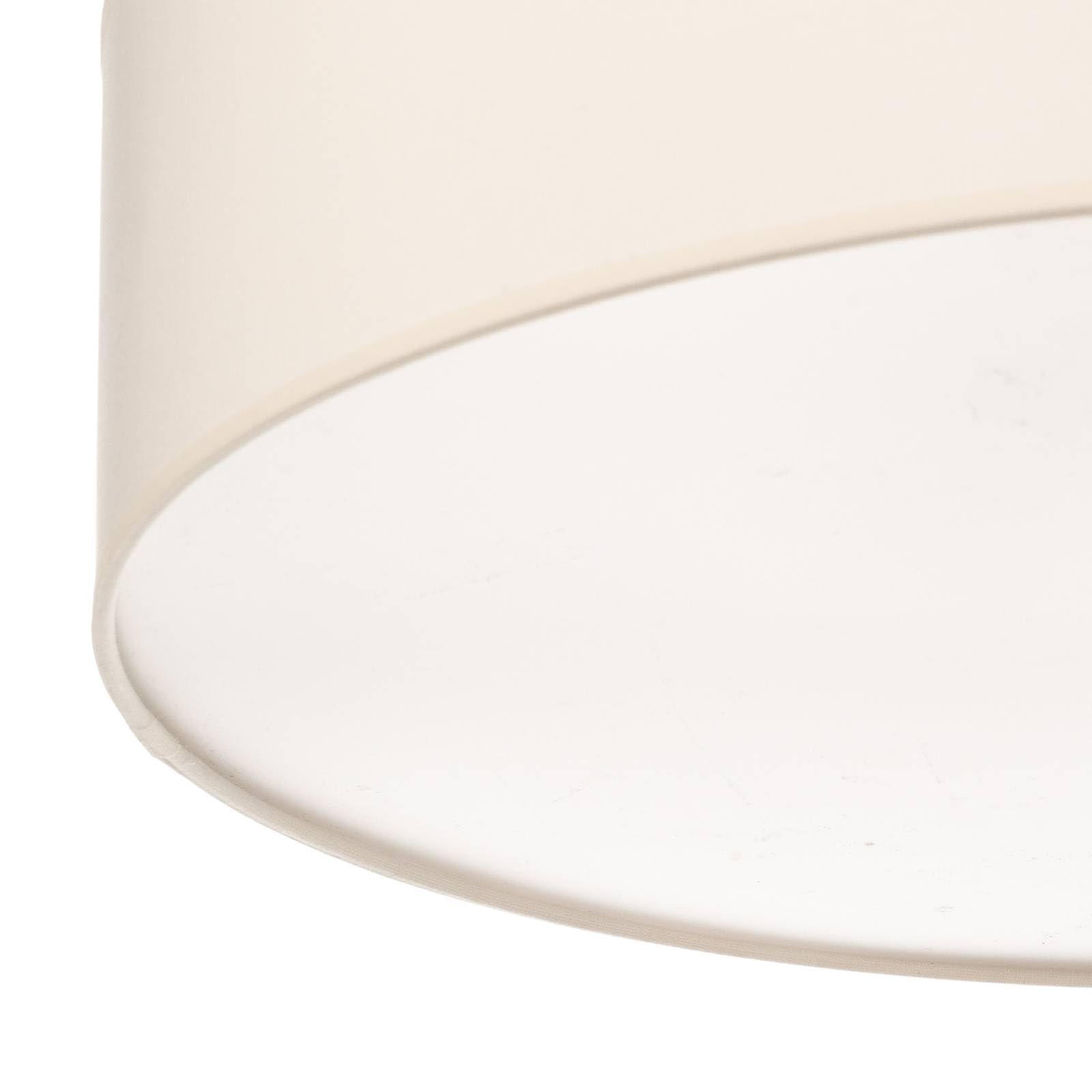 Euluna Deckenlampe Roller (Modern) in Creme aus Textil (3 flammig, E27) - Deckenleuchte Lampe Wohnzimmerleuchte