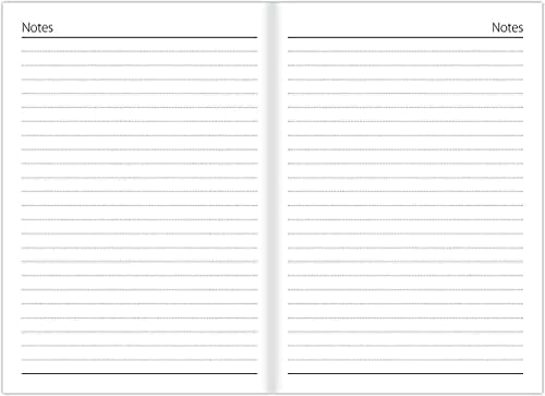 a4 diary 2024 day per page - Black