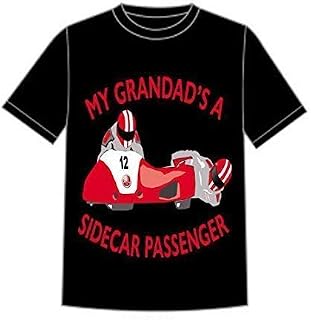 My Grandad is a sidecar passenger motorcycle toddler baby childrens kids t-shirt 100% cotton