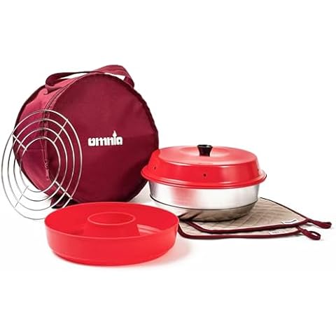 Omnia Kit 1, Set of 5 Products - Camp Oven, Silicone Mold, Potholders, Baking Grid and Storage Bag - Ultimate Starter Kit for Omnia Recreational Oven Cover