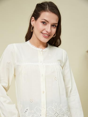 Image of J TURRITOPSIS Women's Cotton Peplum Casual Shirt