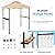 Giantex 8ft x 5ft Grill Gazebo Station with Canopy, Heavy Duty Steel Frame, 2 Side Shelves, 5 Hooks, 8 Ground Stakes, Outdoor Grill Shelter Barbecue Tent for Backyard Patio Camping (Beige)