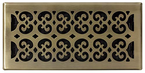 Decor Grates Sph614-A Floor Register, 6X14 Inches, Antique Brass Finish #TOP1