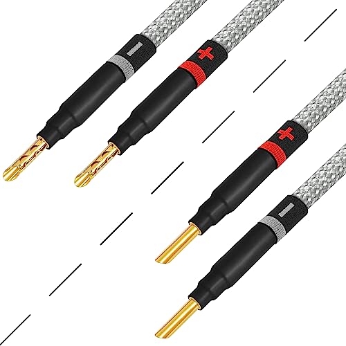 Cable de altavoz de 10 AWG ultra puro con conectores banana Eminence 4