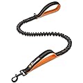 Sweetie Bungee Dog Lead - Shock Absorbing Leash that Softens Pulls & Stops – Neoprene Padded Loop & Traffic Handles for Extra Comfort - Reflective for Safer Night Walking