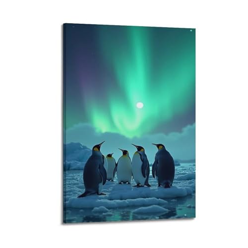 Poster mural pingouins ZHOUKEG pour habiller un mur vide sans effort