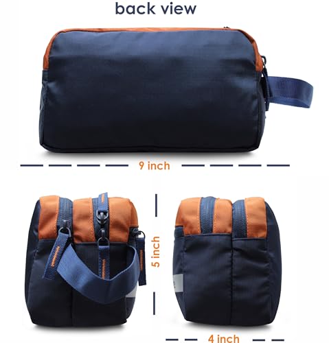 Image of Sfane Portable Travel kit, Cosmetic Bag Makeup Organizer Zipper Toiletry Pouch for Travel, Toiletry Kit (Blue)