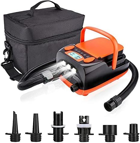 Pompa di aria, Compressore Elettrico e Pompa di Aria di AGPtEK Digital 16PSI 12V Ricaricabile per...